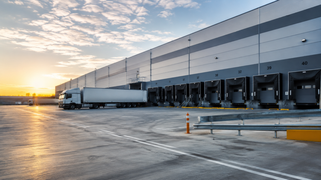 A modern logistics warehouse reflects the assets behind ING’s $268 million acquisition facility for EQT Real Estate, as investors assess whether stable occupancy and long leases can offset higher financing costs. Representative image.