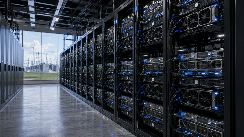 IREN Limited is accelerating its shift from Bitcoin mining to AI cloud infrastructure, using large-scale data centres, advanced computing capacity and major customer contracts to pursue a $4 billion-plus annualised revenue target. Representative image.