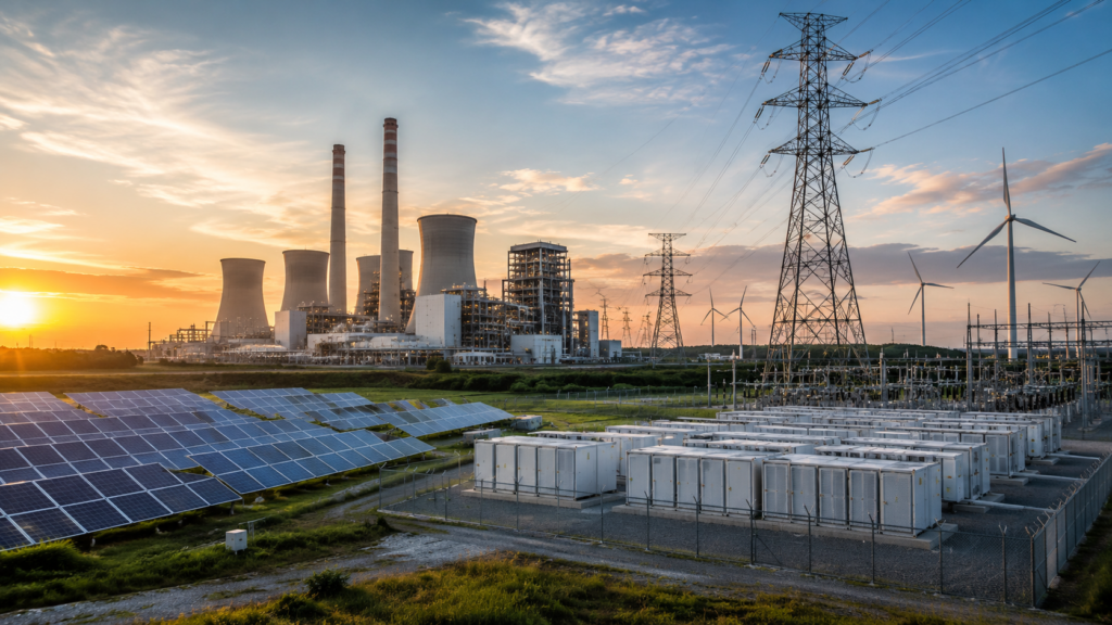 JSW Energy’s ₹20,000 crore capital expenditure plan brings thermal generation, renewable power, battery storage and transmission infrastructure into focus as the company accelerates its 30 GW expansion strategy. Representative image.