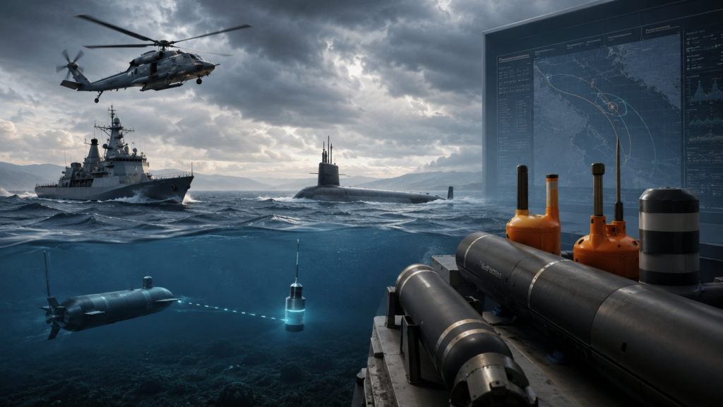 Representative image: Lockheed Martin’s $3.45 billion Ultra Maritime acquisition highlights rising demand for anti-submarine warfare, sonar systems, sonobuoys and autonomous naval sensing across allied defence markets.