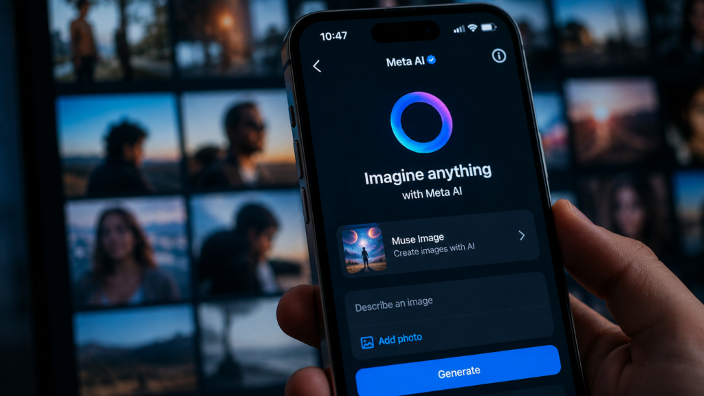 Meta Platforms withdraws its Meta AI Muse Image feature after consent, privacy and digital replica concerns involving public Instagram photos. Representative image.
