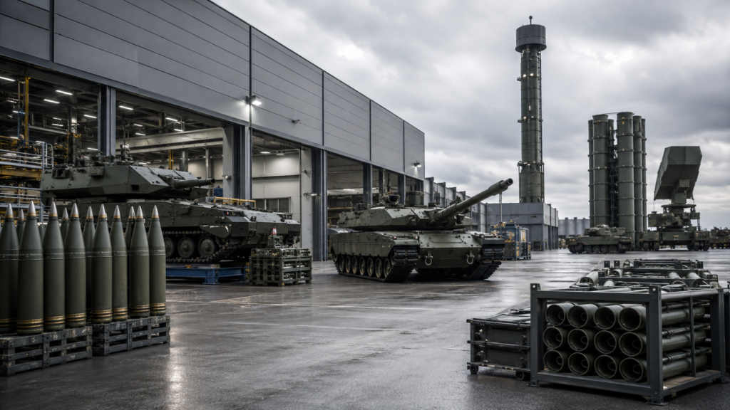 Rheinmetall is scaling military vehicle, ammunition, air-defence and naval production as Europe’s rearmament cycle drives its order backlog to €73 billion. Representative image.