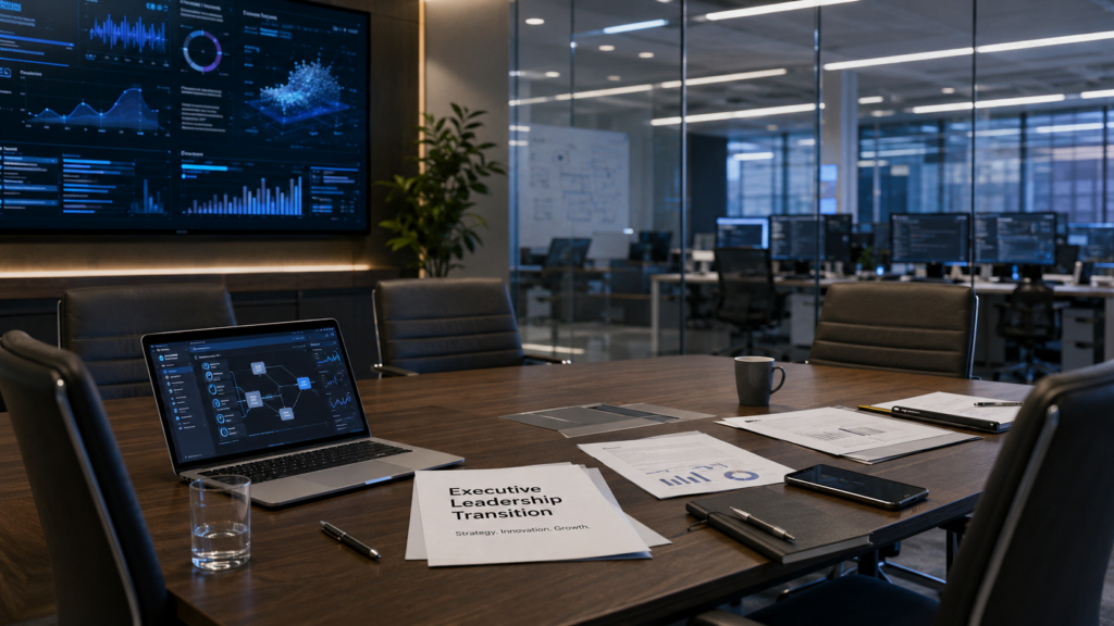 A modern artificial intelligence strategy room reflects Scale AI’s appointment of Francis deSouza as chief executive officer, with enterprise growth, customer trust and independence after the Meta Platforms investment shaping his leadership mandate. Representative image.