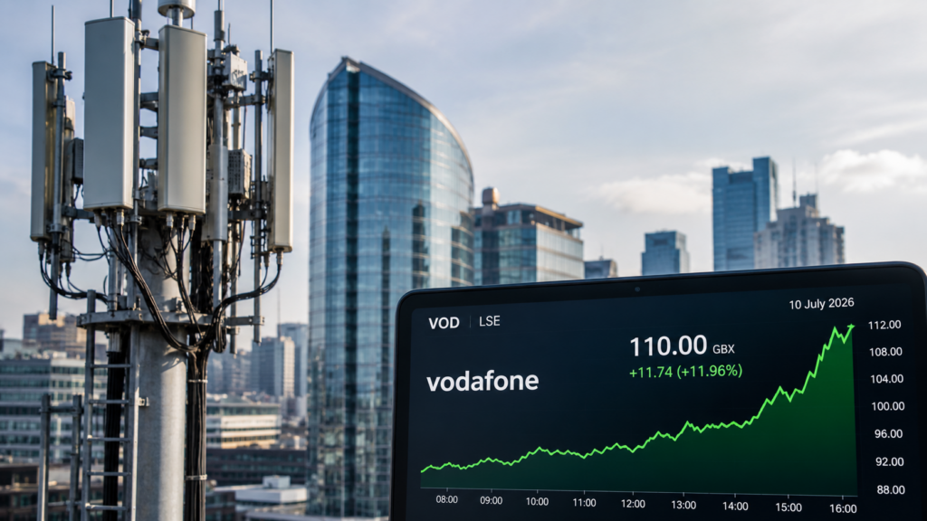 Vodafone shares surge after Xavier Niel’s Vega agrees to acquire e&’s 16.21 percent stake in a £4.4 billion transaction. Representative image.