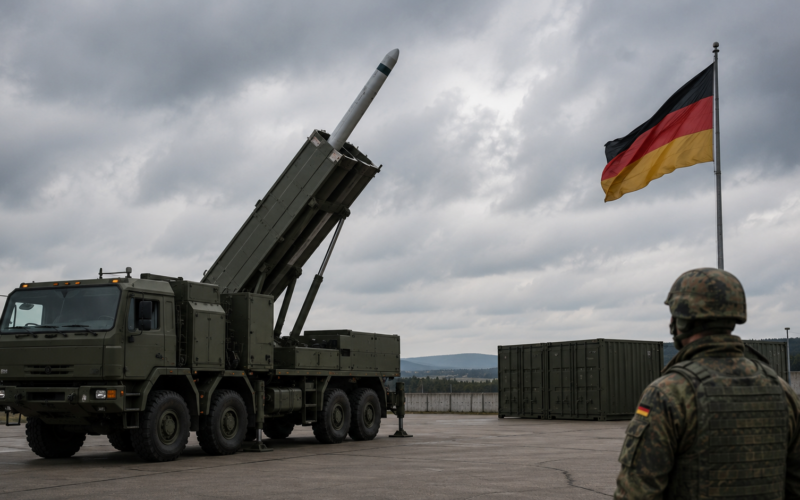 Representative image of a long range missile launcher in Germany as Berlin moves to buy United States Tomahawk missiles and ground based Typhon systems.