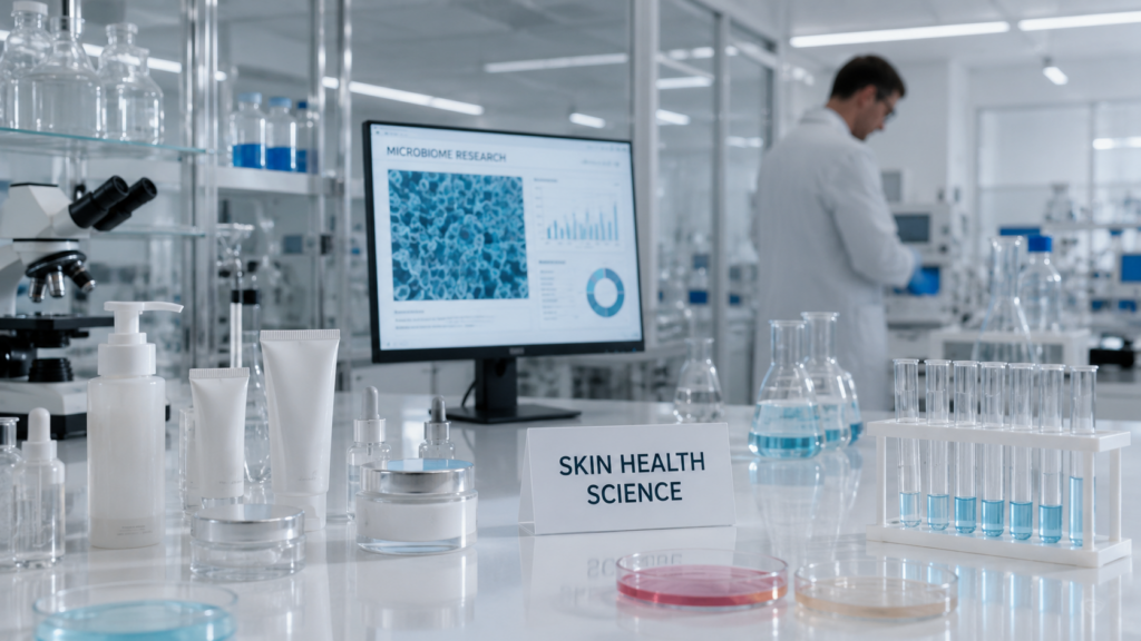 Representative image of skin microbiome research and skincare innovation as SkinBioTherapeutics plc works to restore investor confidence and deliver a sustainable path to profitability.