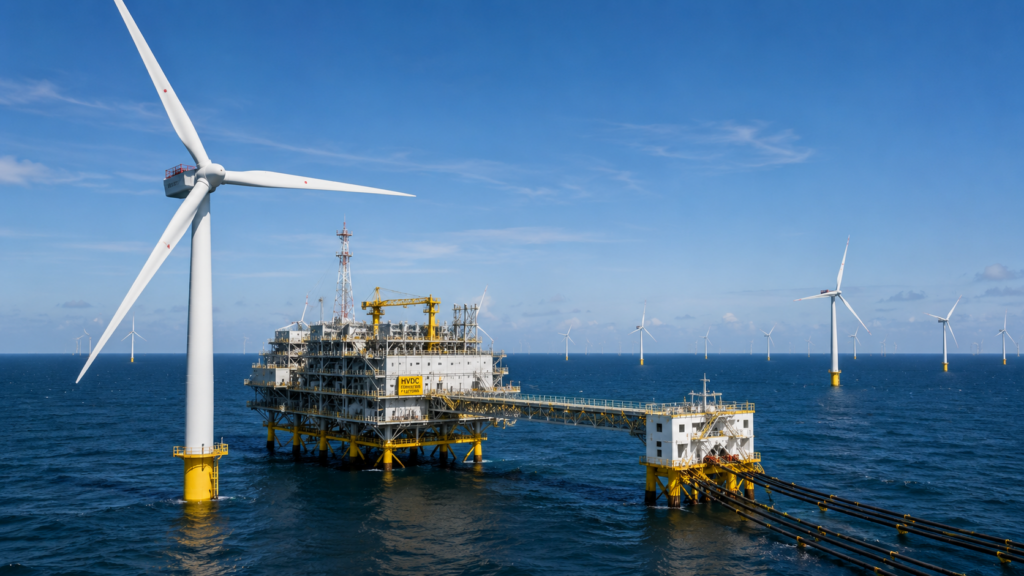 The 2.9GW Hornsea 3 Offshore Wind Farm will combine 197 monopile foundations, Siemens Gamesa turbines and high-voltage direct current infrastructure to deliver large-scale renewable power from the UK North Sea. Representative image.