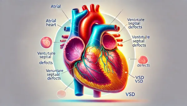 Discover the causes, types, and treatments for congenital heart defects, including atrial and ventricular septal defects. Learn how early diagnosis ensures better outcomes for affected children.