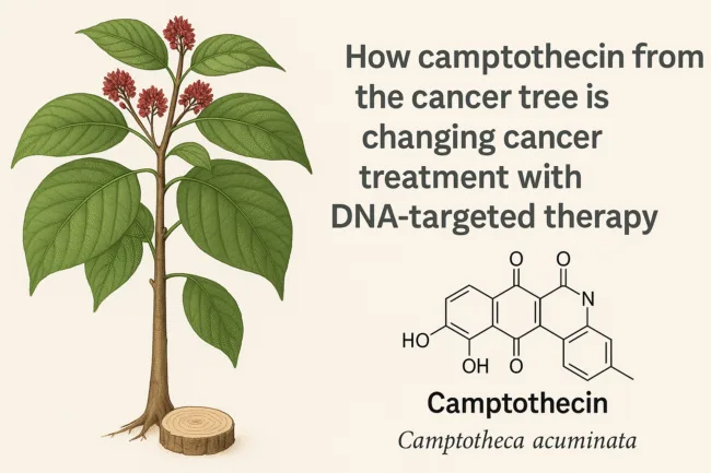 How camptothecin from the cancer tree is changing cancer treatment with DNA-targeted therapy