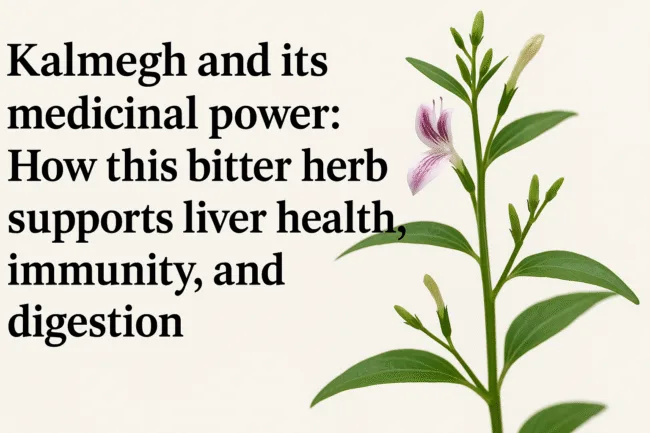 Kalmegh and its medicinal power How this bitter herb supports liver health, immunity, and digestion