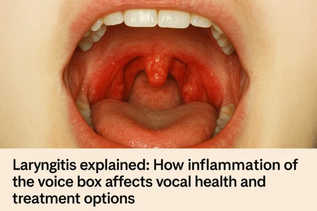 Laryngitis explained How inflammation of the voice box affects vocal health and treatment options