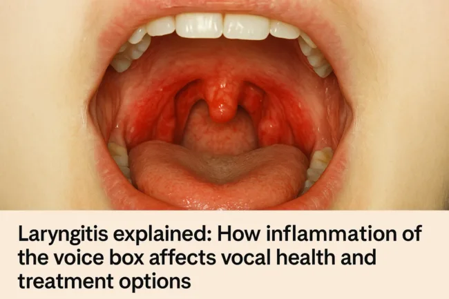 Laryngitis explained How inflammation of the voice box affects vocal health and treatment options
