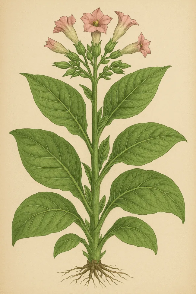 Tobacco (Nicotiana tabacum) Chemical constituents, uses, and health implications