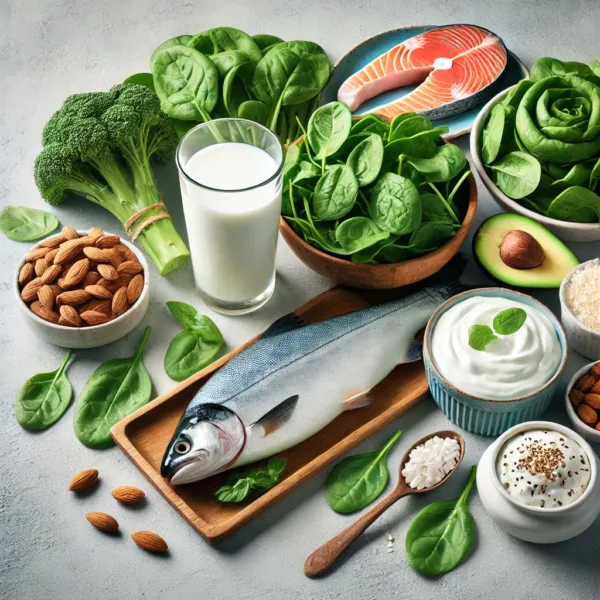 Discover essential ways to strengthen bones and prevent osteoporosis with a balanced diet, including dairy, fish, leafy greens, and plant-based foods.