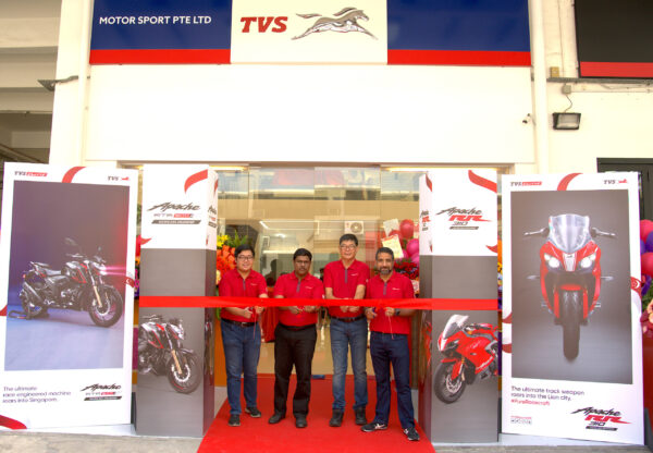 Indian two-wheeler manufacturer TVS Motor opens TVS Experience Centre in Singapore