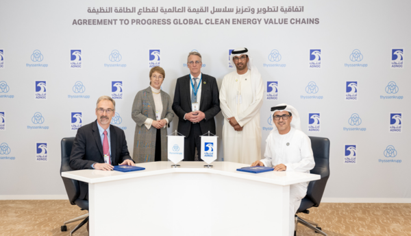 ADNOC partners with thyssenkrupp Uhde on ammonia cracking facilities