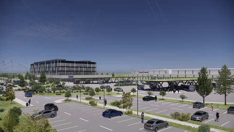 Rendering of Intel’s $4.6bn semiconductor assembly and test facility in Poland