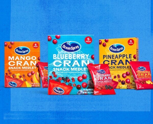 Agricultural cooperative Ocean Spray Cranberries introduces Snack Medley