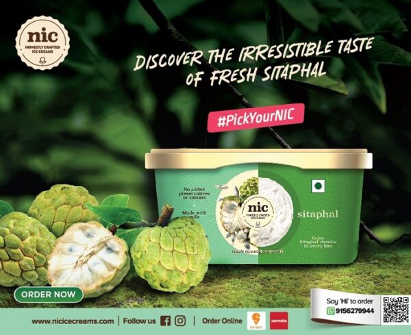 NIC Honestly Crafted Ice Creams launches NIC Sitaphal Ice Cream