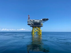 Avangrid sets record with largest offshore substation installation in US at the Vineyard Wind 1 project. Photo courtesy of Business Wire/Avangrid