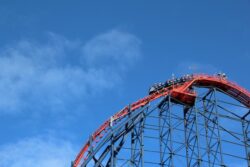 Eight people, mostly children, left dangling as roller coaster stalls in Wisconsin