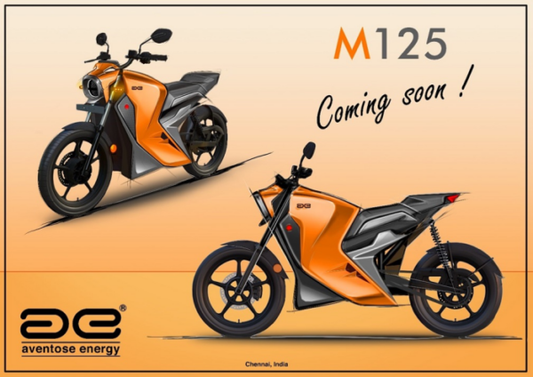 The M125 electric motorcycle from Aventose Energy