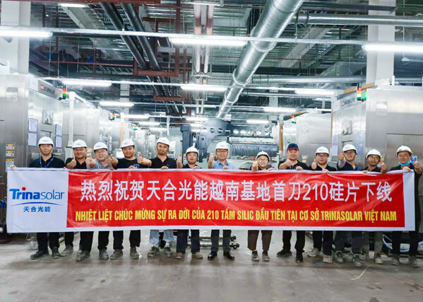 Trina Solar fires up 210mm monocrystalline silicon wafer production in Vietnam