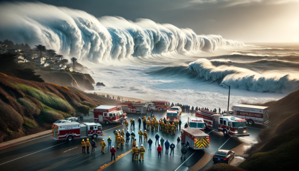 Unprecedented Fury of Nature: Towering Waves Ravage California's Coastline, Evacuations Underway