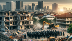 Sensational Clash in Mumbai Suburb: Bulldozers Raze "Illegal" Constructions Amidst Violence