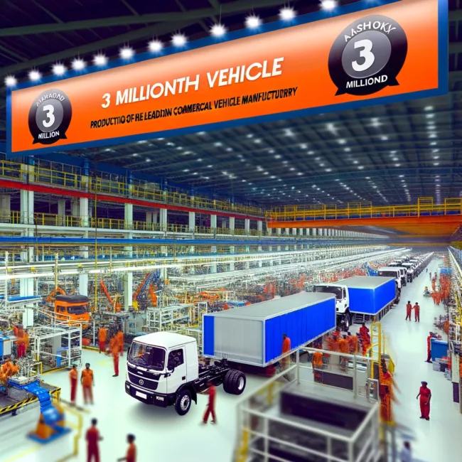 Ashok Leyland Celebrates Production of 3 Millionth Vehicle: A Milestone in Commercial Vehicle Manufacturing