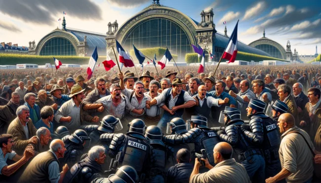 Clash and Controversy: Macron Faces Farmers' Wrath at Prestigious Paris Trade Show
