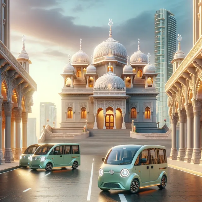 Triton Electric Vehicle Donates Electric Buses to BAPS Mandir in Abu Dhabi