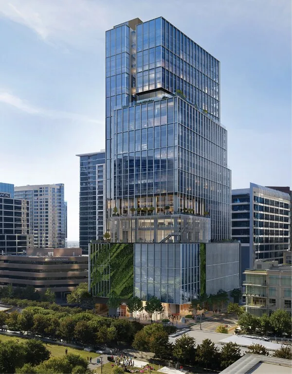 JLL arranges a substantial $290 million construction loan for the Parkside Uptown office tower