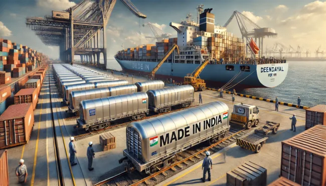 Jindal Stainless is enhancing India's global manufacturing reputation by exporting 'Made in India' stainless steel freight wagons to Mozambique.