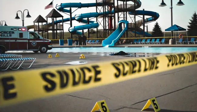 A random shooting at a Michigan water park wounds nine, including children.