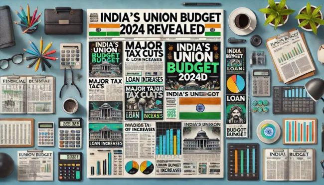 India’s Union Budget 2024 introduces revised income tax slabs, increased Mudra loan limits, lower mobile phone costs, and significant investments in education, organic farming, and regional development.