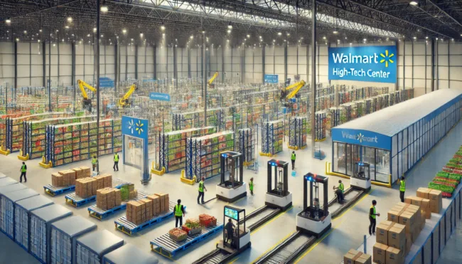 Walmart is transforming its grocery supply chain with high-tech distribution centers, improving efficiency and job quality.