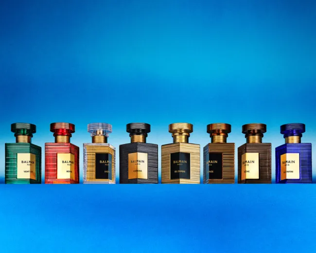 Balmain launches Les Éternels de Balmain, a revolutionary all-gender fragrance collection blending tradition with modernity.