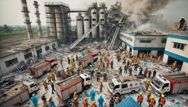 Representative image: An explosion at the Escientia Advanced Sciences plant in Andhra Pradesh has killed 17 workers and injured over 50.