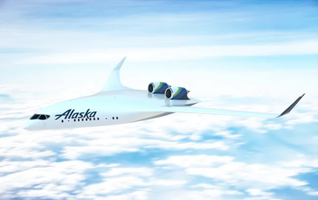 Alaska Airlines invests in JetZero’s blended-wing body aircraft, set to cut fuel use by 50% and emissions.