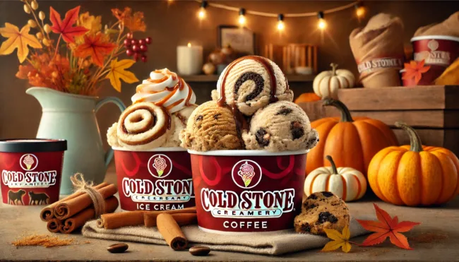 Cold Stone Creamery introduces Cinna Roll Bliss and Mocha Cookie Latte for fall 2024. Available from August 28 to November 19, these flavors offer a cozy seasonal treat.