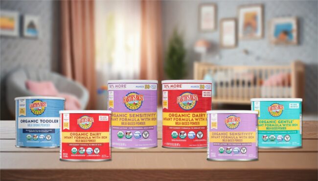 Earth's Best Organic Infant Formula fully restocked nationwide