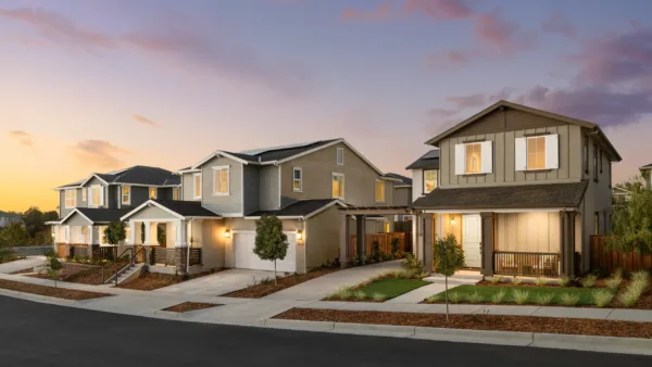 Eginhouse by City Ventures, an eco-friendly live/work townhome community in Artesia featuring modern homes, sustainable design, and integrated retail spaces.
