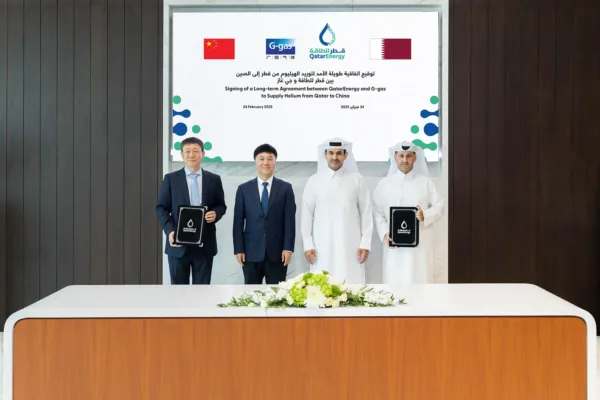 QatarEnergy signs a 20-year helium supply agreement with G-gas, strengthening Qatar’s role as a global helium leader while ensuring China’s industrial growth.