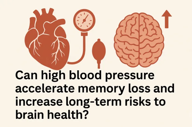 Can high blood pressure accelerate memory loss and increase long-term risks to brain health