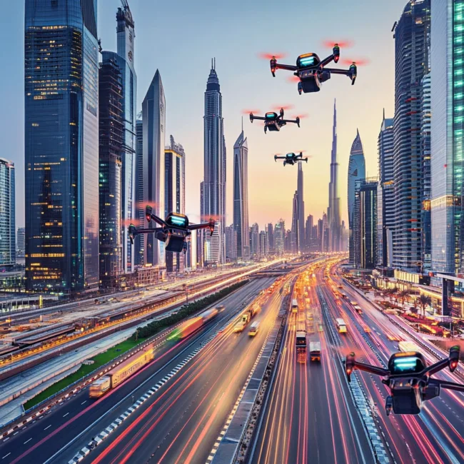 UAE is mapping air corridors for autonomous air taxis and cargo drones, shaping the future of urban air mobility with cutting-edge AI-driven solutions.