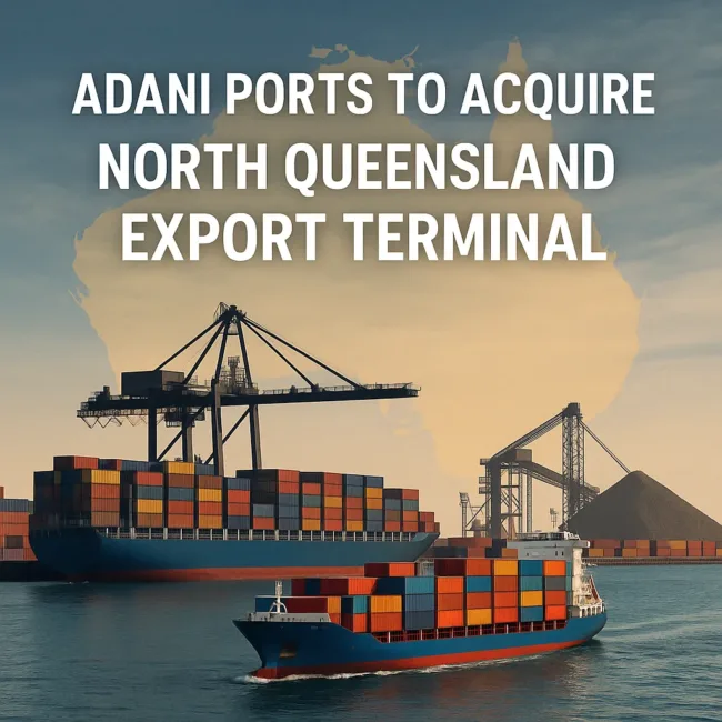 Adani Ports to acquire North Queensland Export Terminal in non-cash deal, eyes 1 billion tonnes by 2030