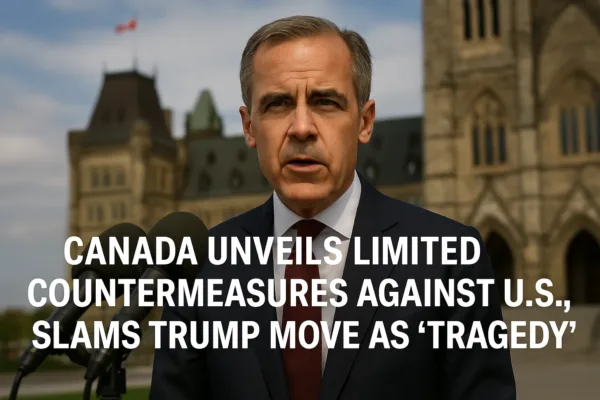 Canada imposes auto tariffs in limited response to U.S. duties, slams Trump’s trade strategy