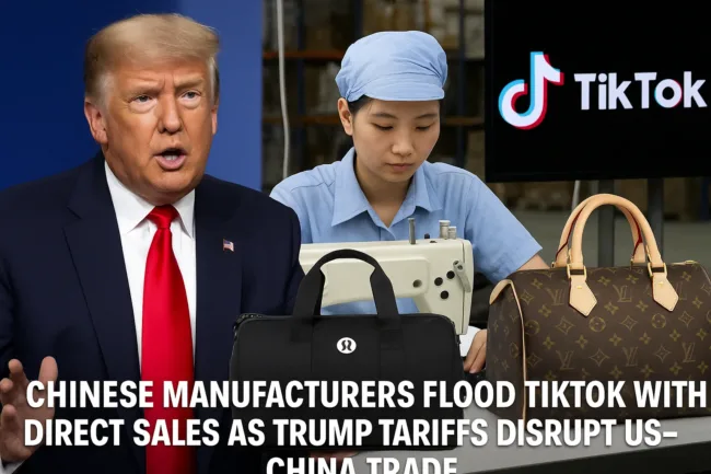 Chinese manufacturers flood TikTok with direct sales as Trump tariffs disrupt US-China trade