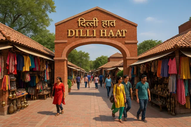 Major Fire Erupts at Delhi’s Dilli Haat Market on April 30, Several Stalls Gutted
